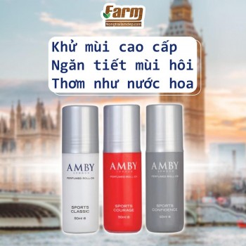 Chai lăn khử mùi - AMBY PURFUMED ROLL - ON SPORTS COURAGE 50ml