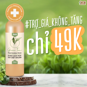 Dung Dịch Rửa Tay Sát Khuẩn Hương Trà Xanh Farm