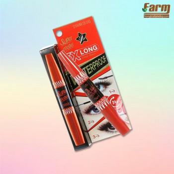 Mascara 2 đầu nối mi Sivanna Super Model 5x Long 5.7g