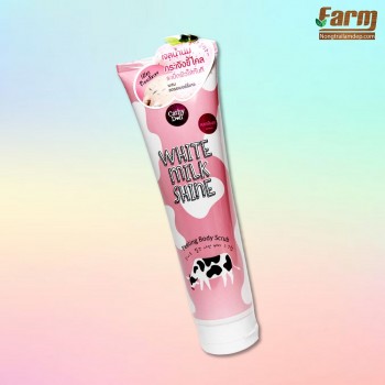 Tẩy tế bào chết toàn thân trắng da sữa bò Cathy Doll White Milk Shine Peeling Body Scrub 320ml