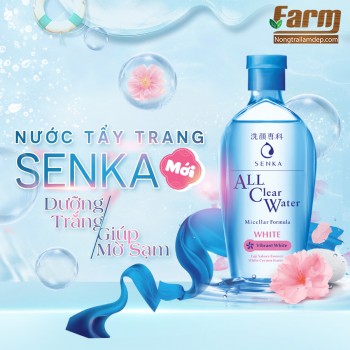 Nước tẩy trang Senka dưỡng trắng 230ml