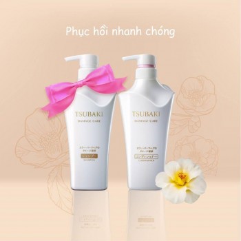 Combo Gội Xả Tsubaki Phục Hồi Hư Tổn.