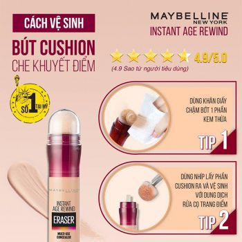 Bút Cushion Che Khuyết Điểm Instant Age Rewind Maybelline