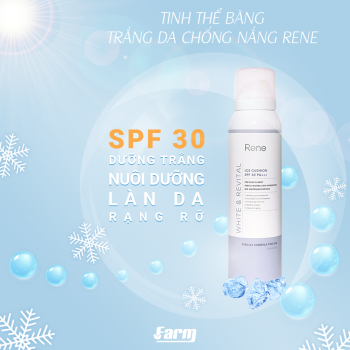 Tinh Thể Băng Chống Nắng Trắng Da Rene White & Revital Ice Cushion SPF 30 PA+++