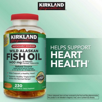 Dầu cá Kirkland Wild Alask Fish Oil 1400mg
