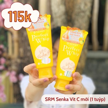 Sữa rửa mặt dưỡng sáng mờ thâm Senka Vit C