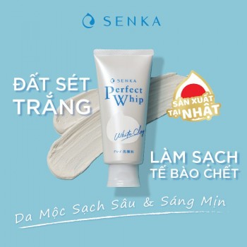 Sữa Rửa Mặt Đất Sét Trắng Senka 120g