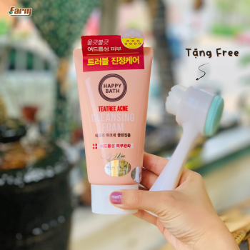 Sữa rửa mặt tràm trà Happy Bath Cleasing Foam Teatree Acne