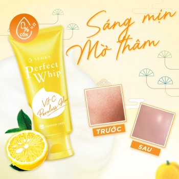 Sữa rửa mặt dưỡng sáng mờ thâm Senka Vit C