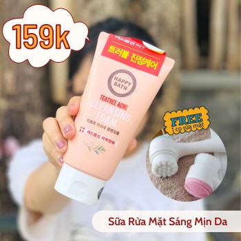Sữa rửa mặt tràm trà Happy Bath Cleasing Foam Teatree Acne