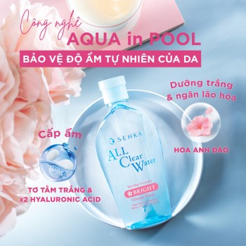 Nước tẩy trang Senka dưỡng trắng 230ml