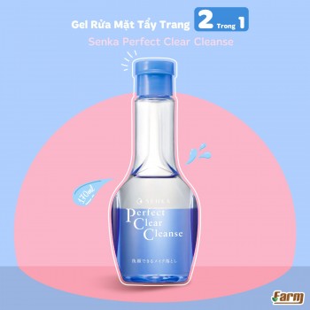 Gel Rửa Mặt Tẩy Trang 2 Trong 1 Senka Perfect Clear Cleanse 170ml