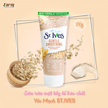 Sữa Rửa Mặt Tẩy Tế Bào Chết Tinh Chất Yến Mạch ST.IVES 170g