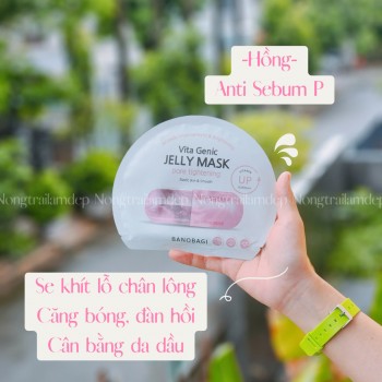 Mặt Nạ Banobagi Vita Genic Jelly Mask Hàn Quốc - Pore Tightening (Màu Hồng)