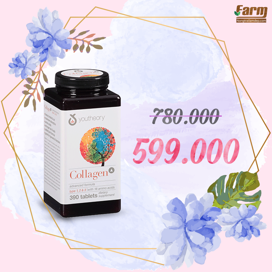 Viên uống đẹp da Collagen Youtheory 390 viên