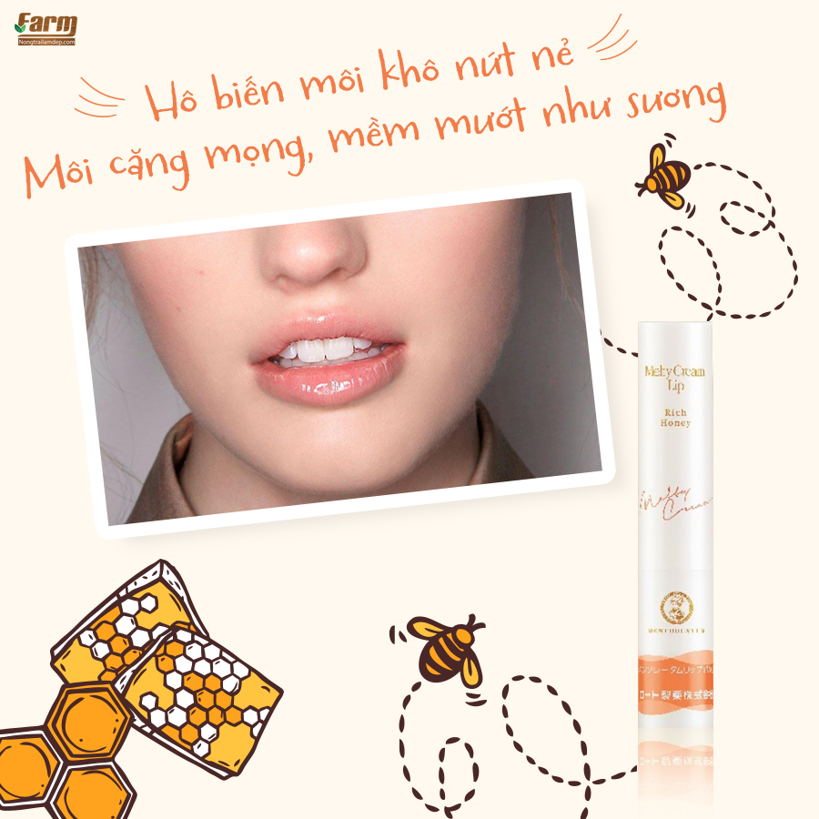 Không những dưỡng ẩm cho làn da môi mà Melty Cream còn chống nắng hiệu quả