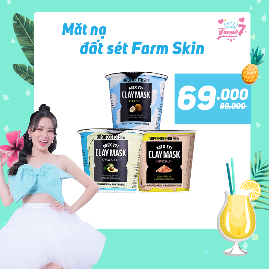 Mặt Nạ Đất Sét FarmSkin