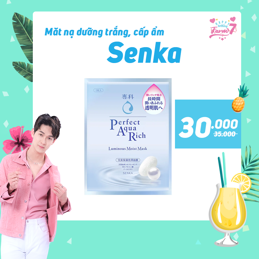 Mặt Nạ Cấp Ẩm Dưỡng Trắng Senka