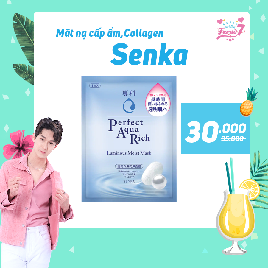 Mặt Nạ Cấp Ẩm Collagen Senka