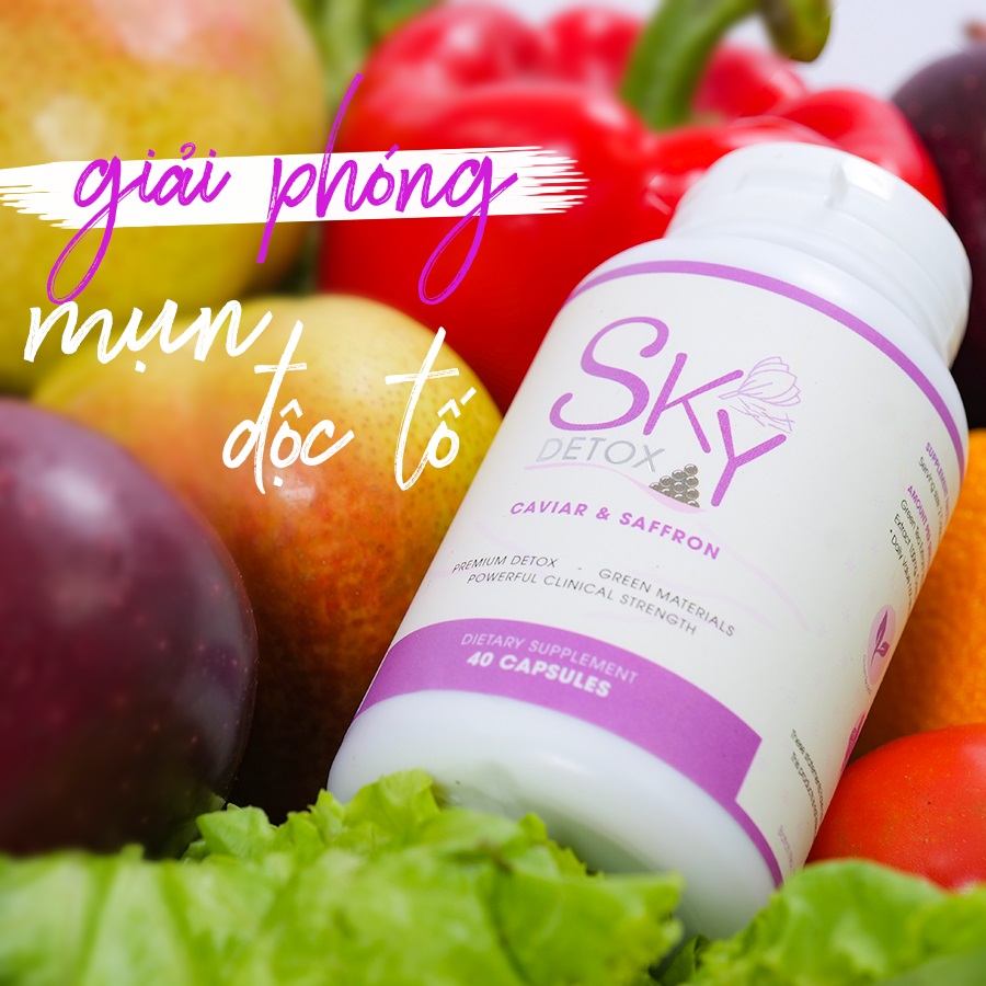 Sky Detox với khả năng thanh lọc cơ thể giúp da sáng khỏe và mịn màng