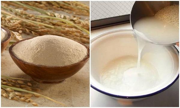 Nước vo gạo và bột mì giúp trị mụn và ngừa lão hóa