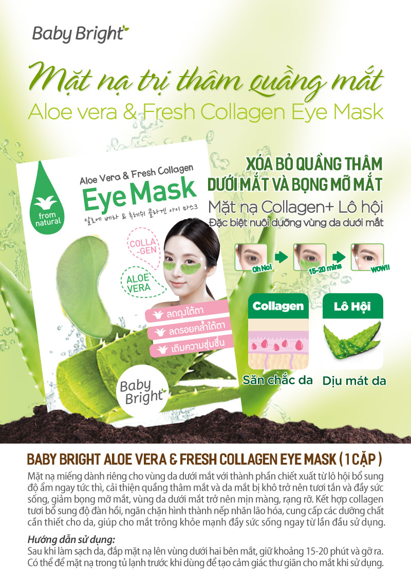 Aloe Vera Fresh Collagen Eye Mask