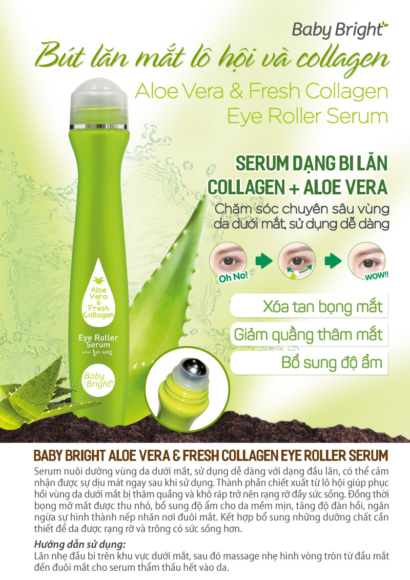 Aloe Vera Fresh Collagen Eye Roller Serum