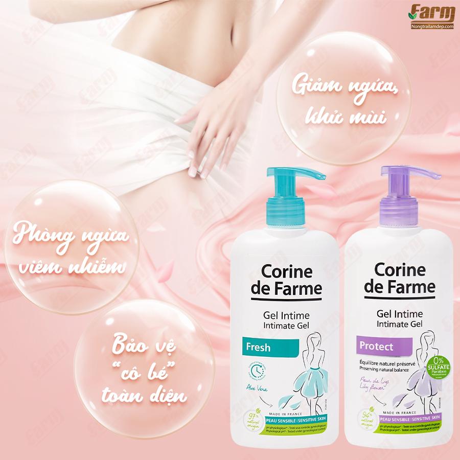 Gel hữu cơ vệ sinh vùng kín, khử mùi kháng viêm Corine De Farm 1