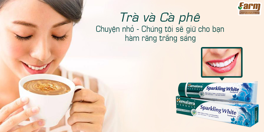 Kem đánh răng trắng sáng lấp lánh Hymalaya