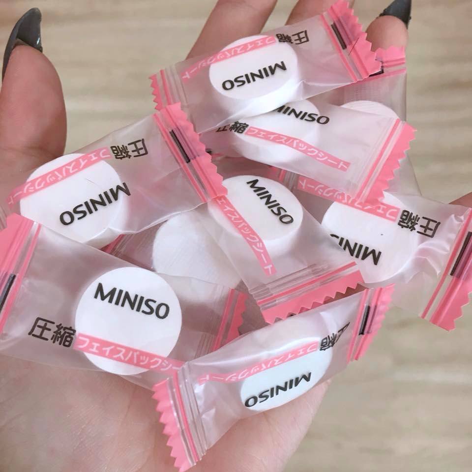 mặt nạ giấy nén miniso