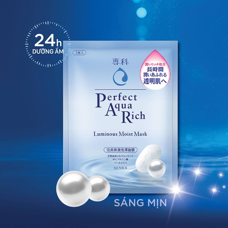 Mặt Nạ Cấp Ẩm Dưỡng Trắng Senka