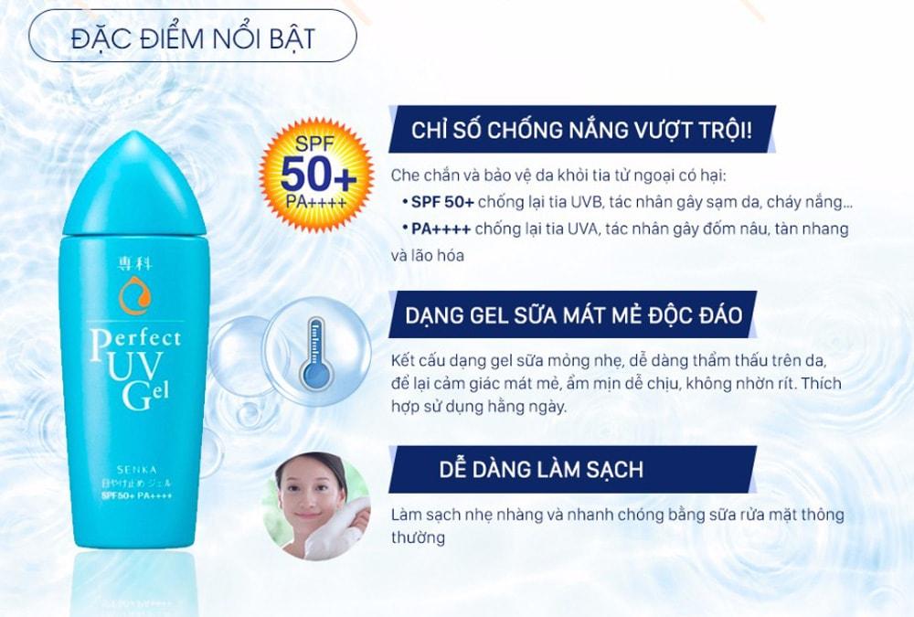 Gel sữa chống nắng Senka