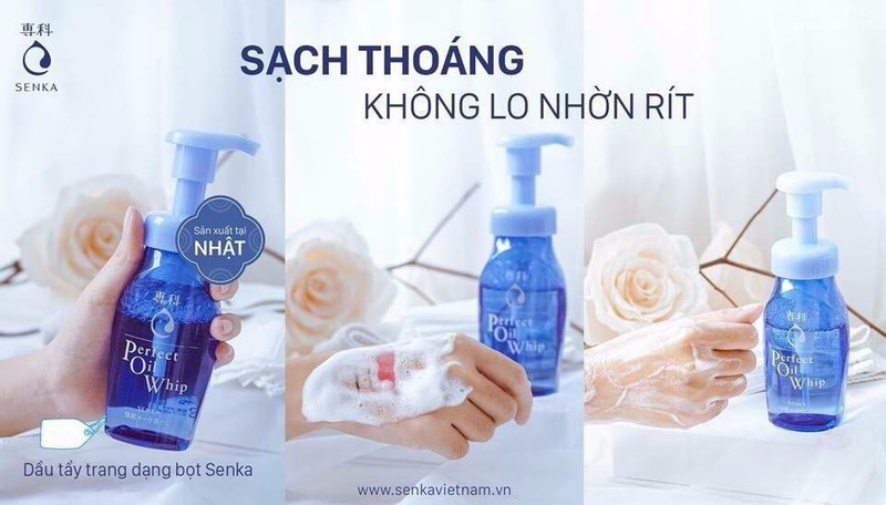 Dầu tẩy trang dạng bọt Senka