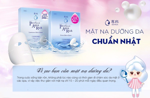 Mặt Nạ Cấp Ẩm Dưỡng Trắng Senka