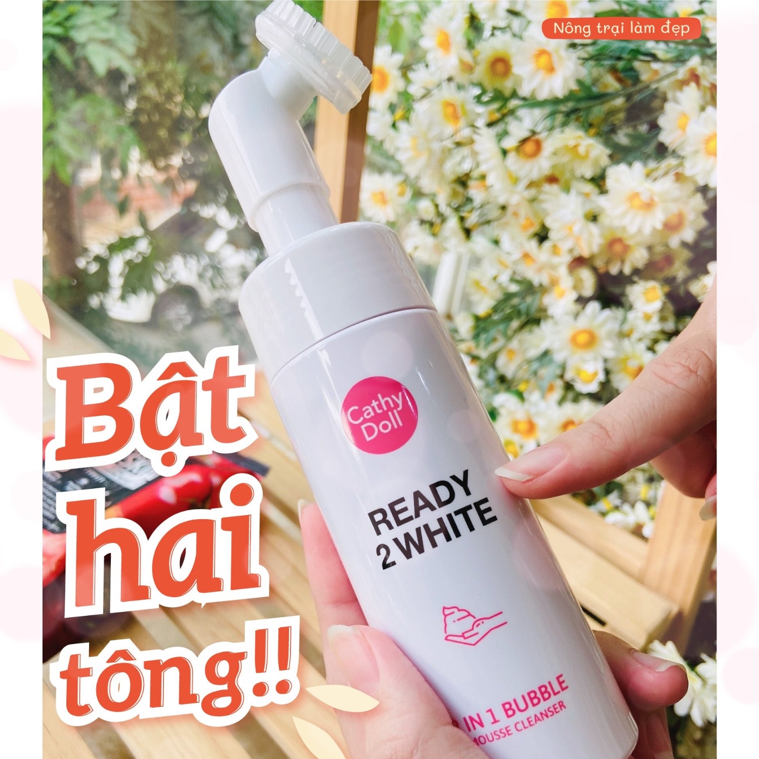 bọt rửa mặt cathy doll