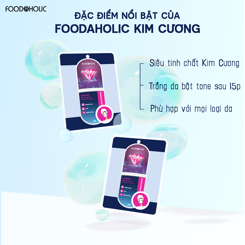 Mặt Nạ Kim Cương Dưỡng Sáng Da Foodaholic