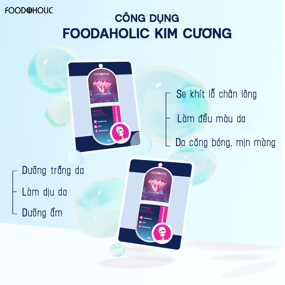 Mặt Nạ Kim Cương Dưỡng Sáng Da Foodaholic