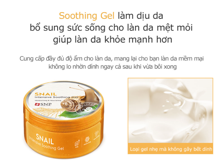 Gel Dưỡng ẩm chiết xuất ốc sên SNP