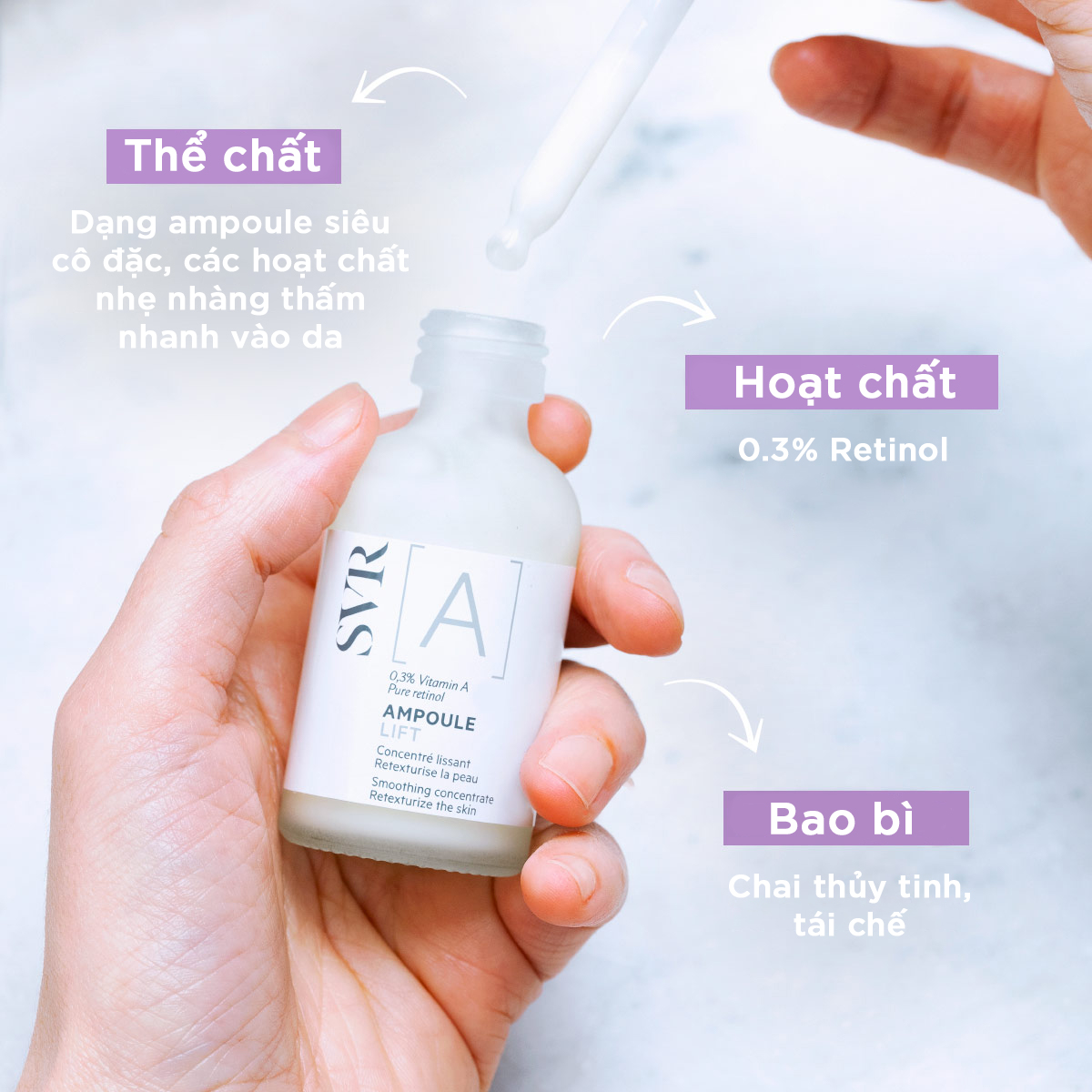 Tinh Chất Chống Lão Hóa, Dưỡng Da Mềm Mịn SVR A Ampoule Lift 30ml