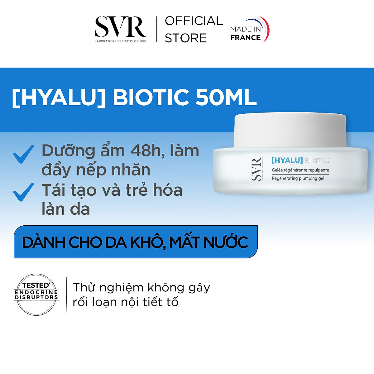 Kem Dưỡng Da SVR Biotic Regenerating Plumping Jelly 50ml