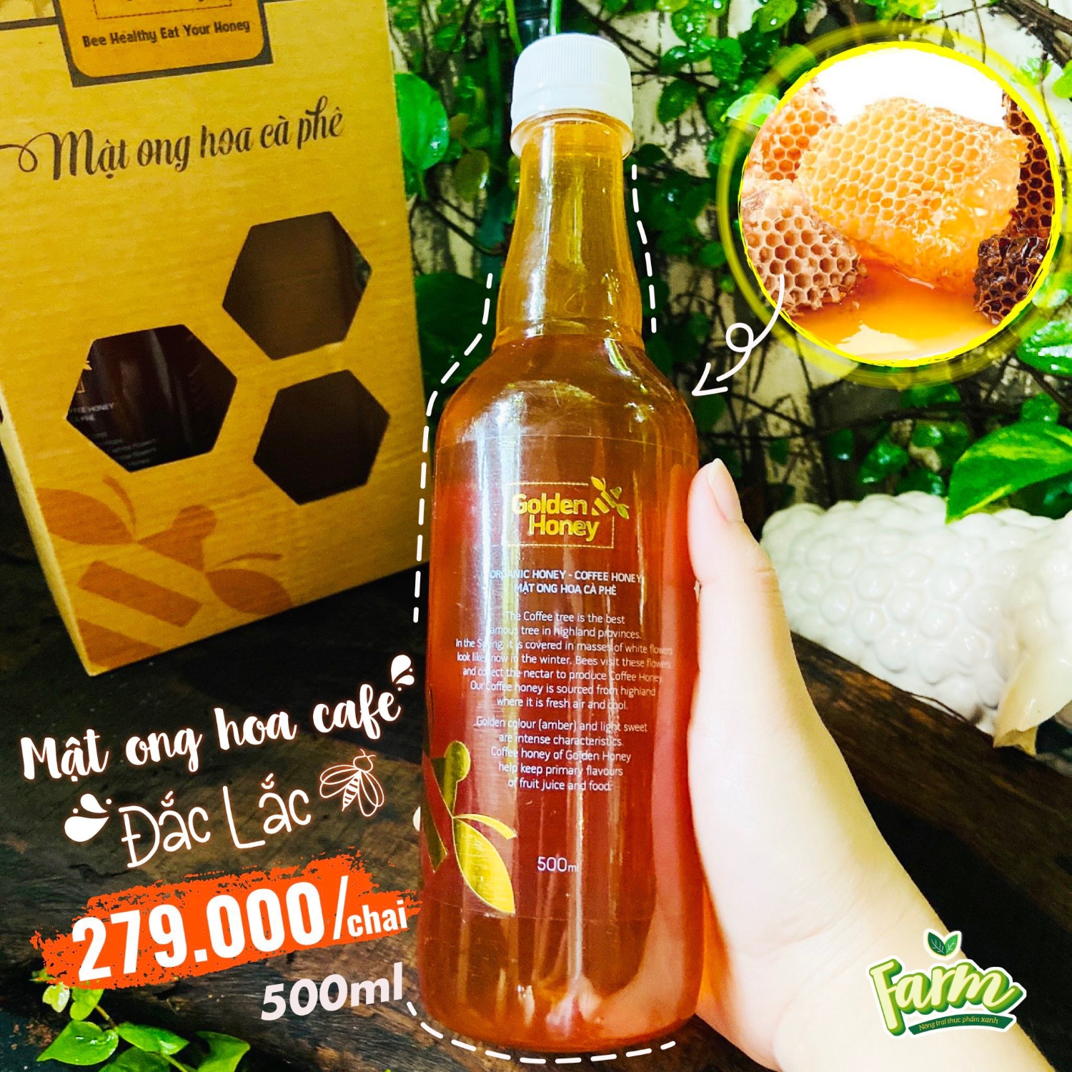Mật Ong Hoa Cà Phê Golden Honey 500ml