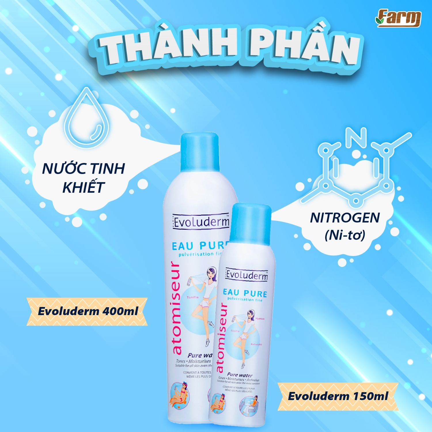 Xịt Khoáng Evoluderm 150ml