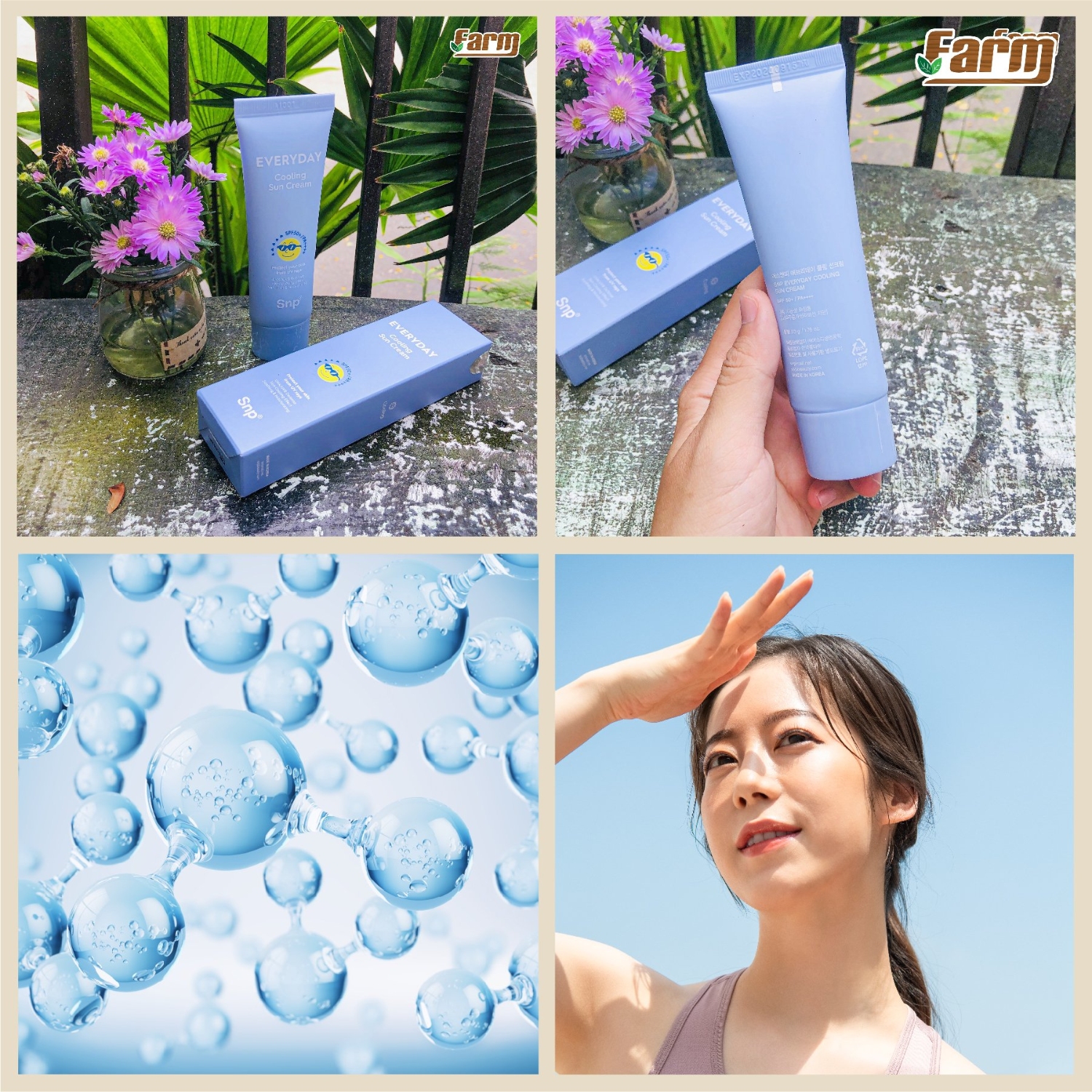 Kem Chống Nắng Mát Lạnh Giải Nhiệt Da SNP Everyday Cooling 50g