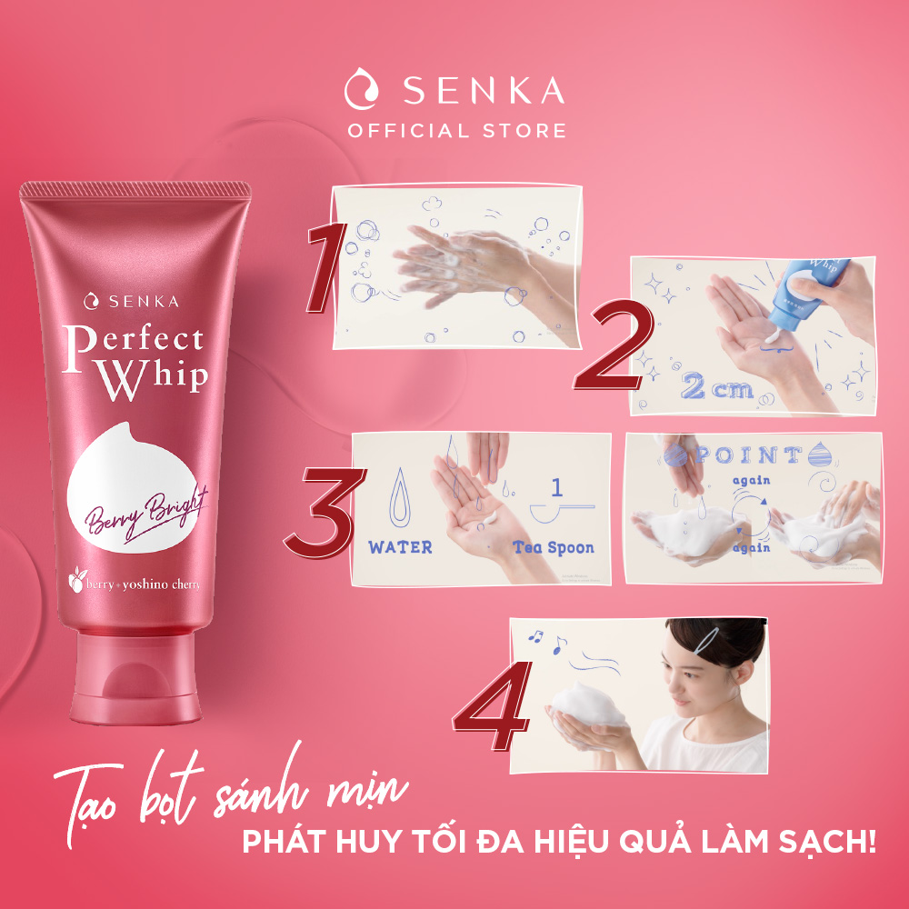 Sữa rửa mặt Senka quả mọng