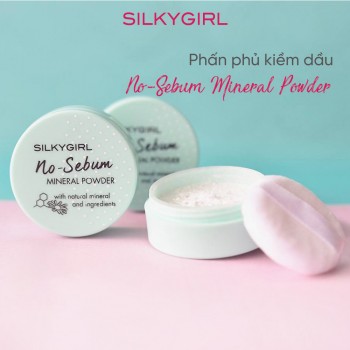 Phấn Phủ Khoáng Silky Girl No Sebum Mineral Powder 5g