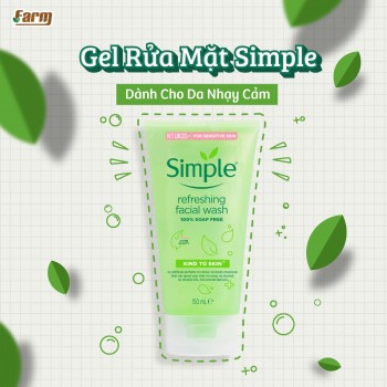 Sữa Rửa Mặt Dạng Gel Simple Dành Cho Da Nhạy Cảm 150ml