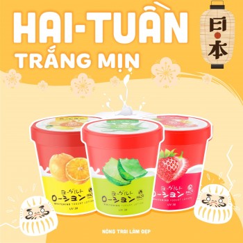 Kem Sữa Chua Dưỡng Trắng Tinh Chất Trái Cây Hasi 180g