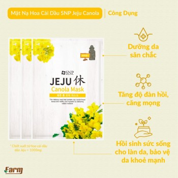 Mặt Nạ Hoa Cải Dầu SNP Jeju Canola