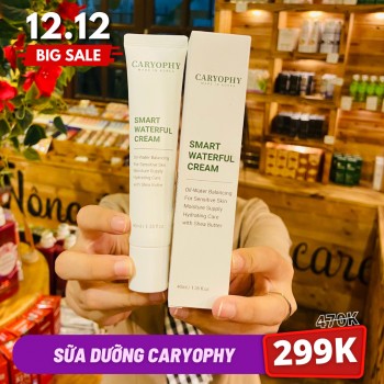 Kem Dưỡng Cấp Nước, Phục Hồi Da Mụn Nhạy Cảm Caryophy 40ml