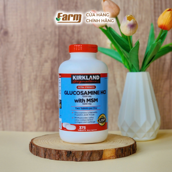 Viên uống hỗ trợ xương khớp Kirkland Glucosamine HCL 1500mg with MSM